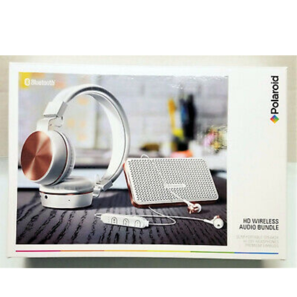 Polaroid HD Wireless Audio Bundle - White - Speake - Picture 6 of 6